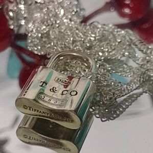 Tiffany & Co. Solid Sterling Silver three dimensional Lock